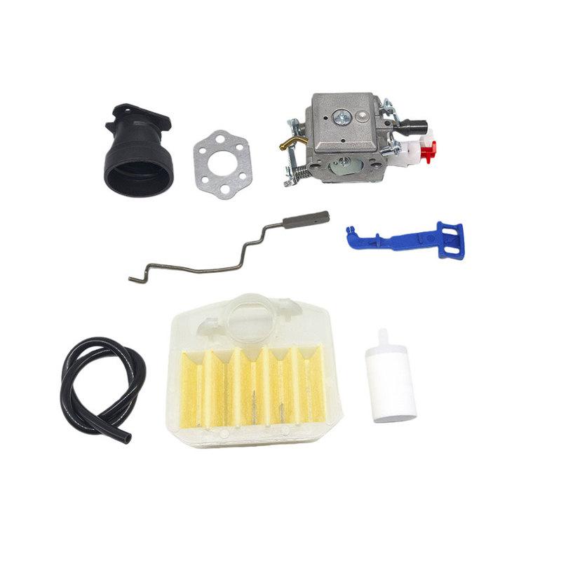 

Chaaw Carburetor Compatible with 340 345 346xp 350 351 353 Includes Fuel Hose Air Filter Intake Manifold 503283 Set