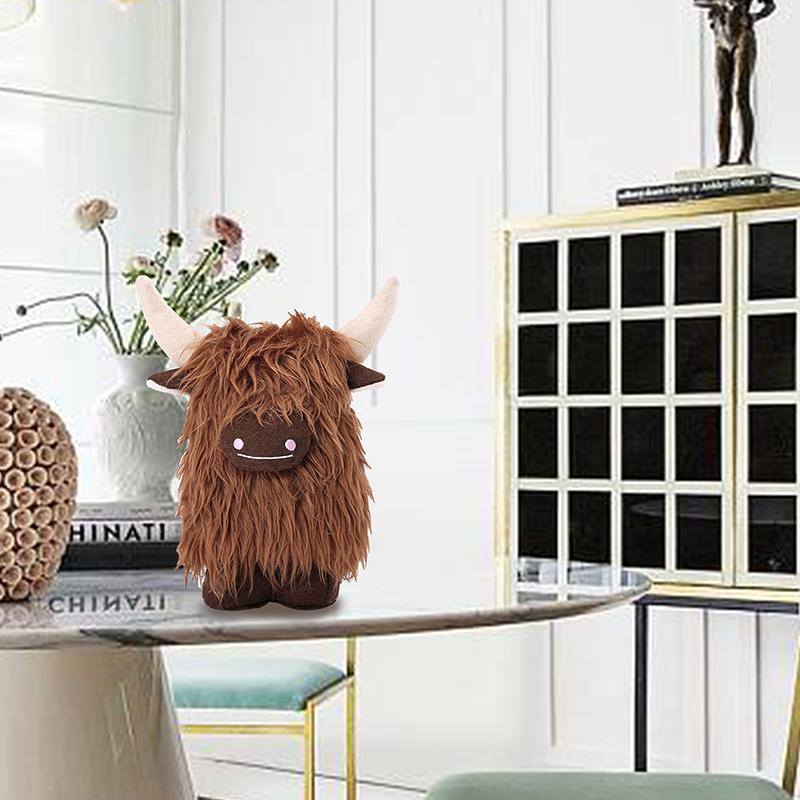 Highland Cow Gnomes Birthday Decorations Gifts Cream Scottish Tomte Decor Farmhouse Nordic Dwarf Home Calf Gnome Herd Collection