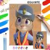 Zootopia Judy Hopps Oil Paint Hand Painting Kit Decoration Classic Style Home Decor Modern Art Painting Room Wall Decoration 123