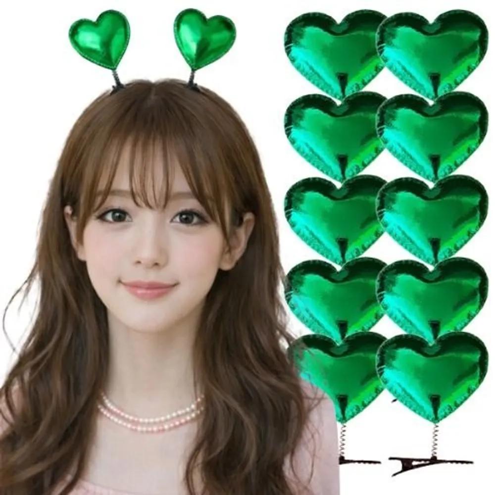 10 Green Heart Hairpins Spring Pins Group Events Amusement Parks Concerts Sports Days