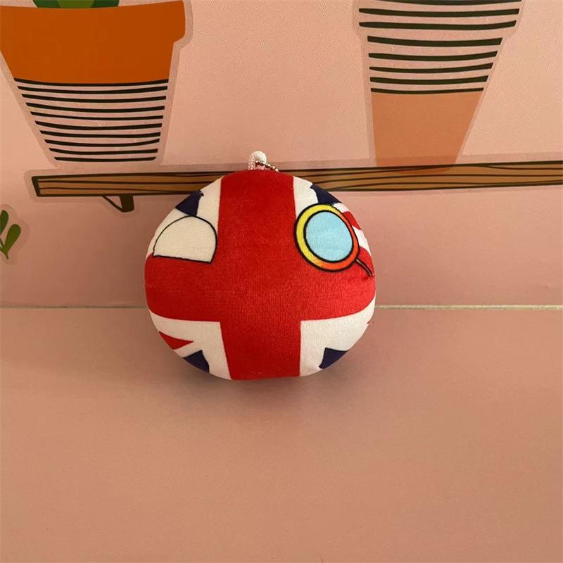 10cm Polandball Plush Toy UK Ukraine Germany Countryball Stuffed Doll Decoration