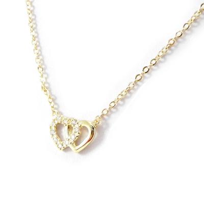 [B9465] - Gold-Plated Necklace 'Tendres Moiities'