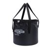Cloth Folding Bucket with Mesh Pouch Portable Draining Basket Water Container for Outdoor Camping Fishing Car Washing