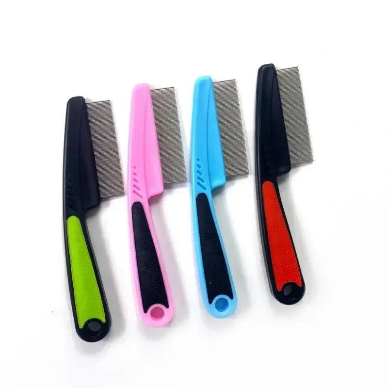 Seasonal Molting Pet Supplies Hair Removal Brush and Lice Brush Anti Insect Knot Stainless Steel Comb Dog and Cat Beauty Comb