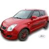 Air Deflectors - J&J AUTOMOTIVE - Suzuki Swift 5D - Smoked - Reinforced Acrylic - Easy Installation