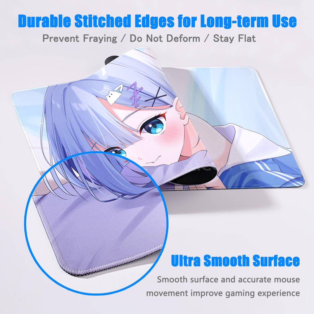 Anime Girl VTuber VSPO Mousepad Large XXL Keyboard Desk Mat PC Gaming Accessories Mouse Pad LockEdge Non-slip Extended Tablemat