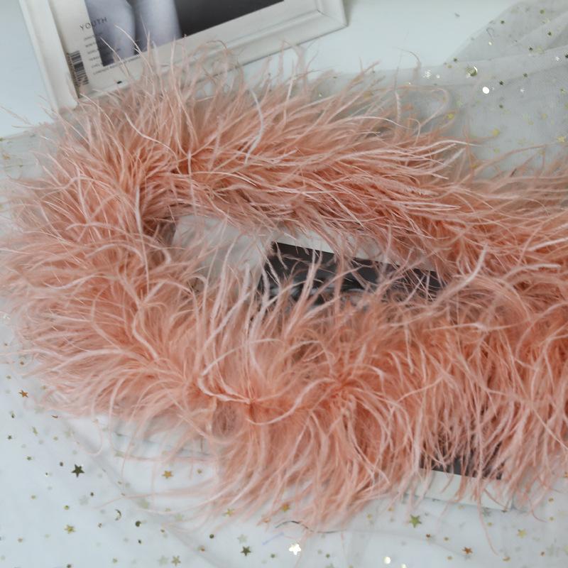 5 Layers Ostrich Top Encryption Thickened Feather Fleece Strip Catwalk Show Costume Decorative Ostrich Feather Strip