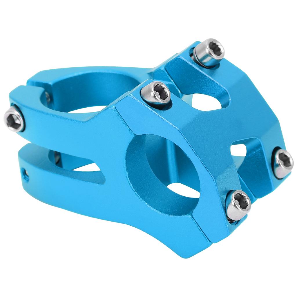 LUNJE 25.4x35MM Rowerowa Kierownica Krótki Mostek Podwyższający Stop Aluminium Rowerowy Pusty MostekNiebieski