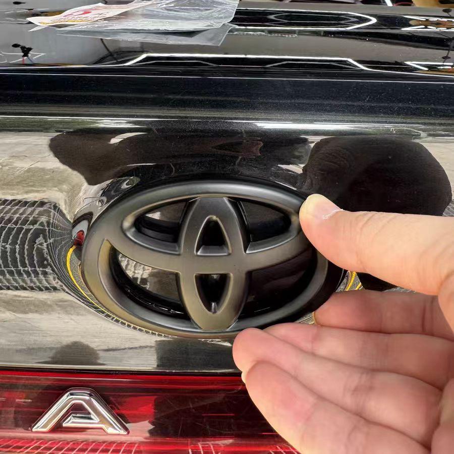 3D Toyota Overlay Emblem Badge For Corolla Camry RAV4 Hilux Yaris Front Rear Bumper Hood Trunk Logo Accessories