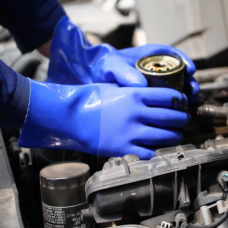 Yongduo Thickened Oil & Acid Resistant Work Gloves