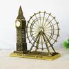 British Ferris Wheel & Big Ben Metal Craft Home Decor Model