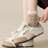 Thick and Warm Mid-calf Plush Socks for Autumn and Winter. Fluffy and Cute Embroidered Heart-shaped Winter Women's Socks