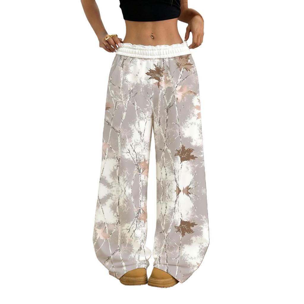 Women's Camouflage Loose Wide Leg Sweatpants Women's Casual Fashion Sweatpants