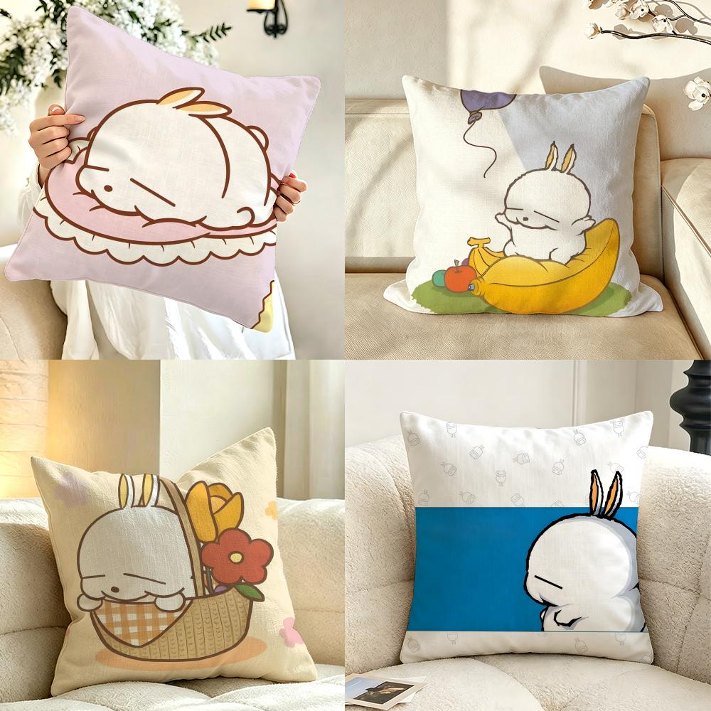 Character MMashiMaro Cushion Cover Pillow Case Antidustmite Pillowcase Silky Short Plush Sofa Cushion Cover hot