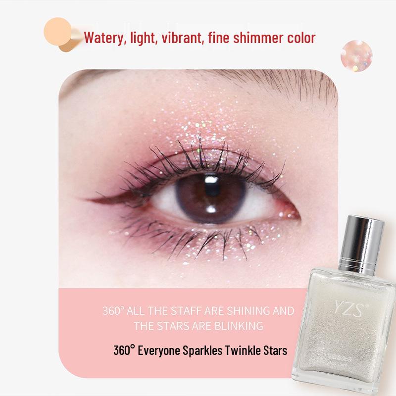 YZS Starlight Liquid Eyeshadow: Super Sparkly, Lightweight, Long-Lasting Rollerball Highlighter with Diamond-Like Glitter.