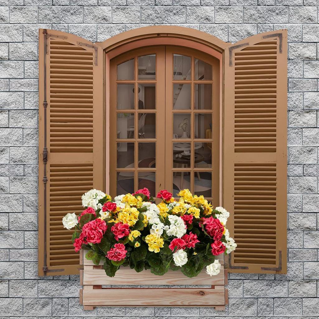 Artificial Simulated Flower, Simulated Begonia Flower Home Decoration Geranium Fake Flower Wedding Shooting Props