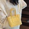 High-end carved hollow portable small bag women's 2025 new fashion texture bucket bag single shoulder messenger bag tide