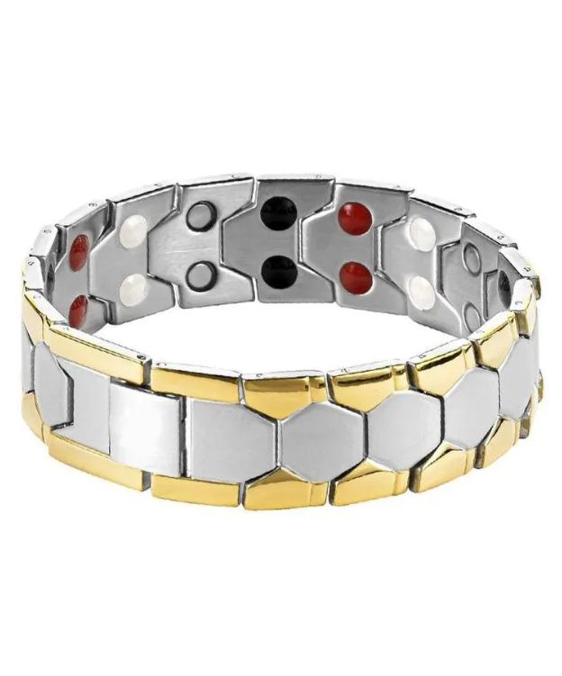 Men's Detachable Magnet Bracelet, Hexagonal Energy Storage Bracelet