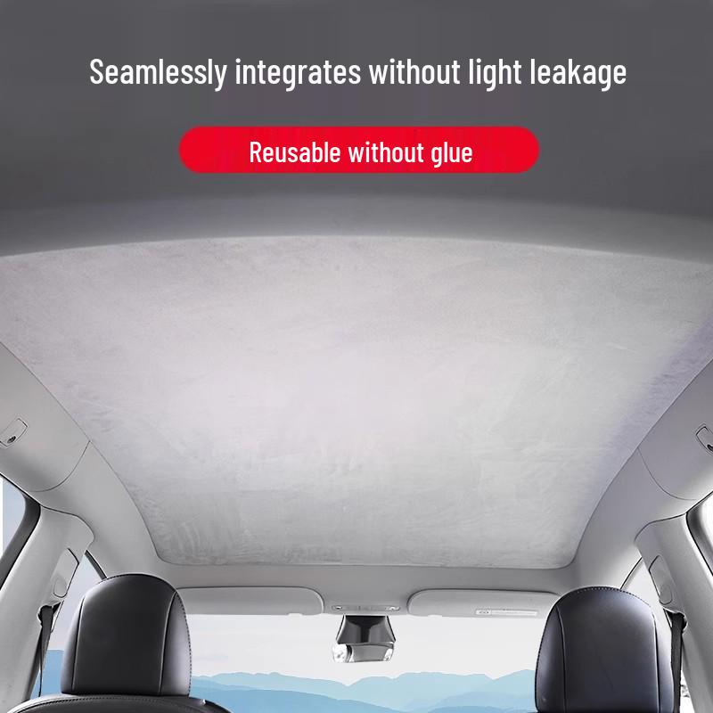 Panoramic Sunroof Sunshade: Nano-Adsorption Heat Insulation & Light Blocking Curtain