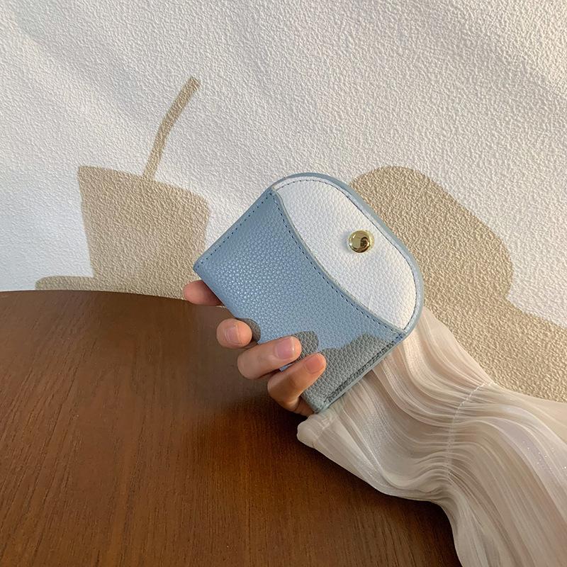 New Women's Small Wallet Mini Solid Color Versatile Change Bag Color Matching Large Capacity Simple Fashion Wallet