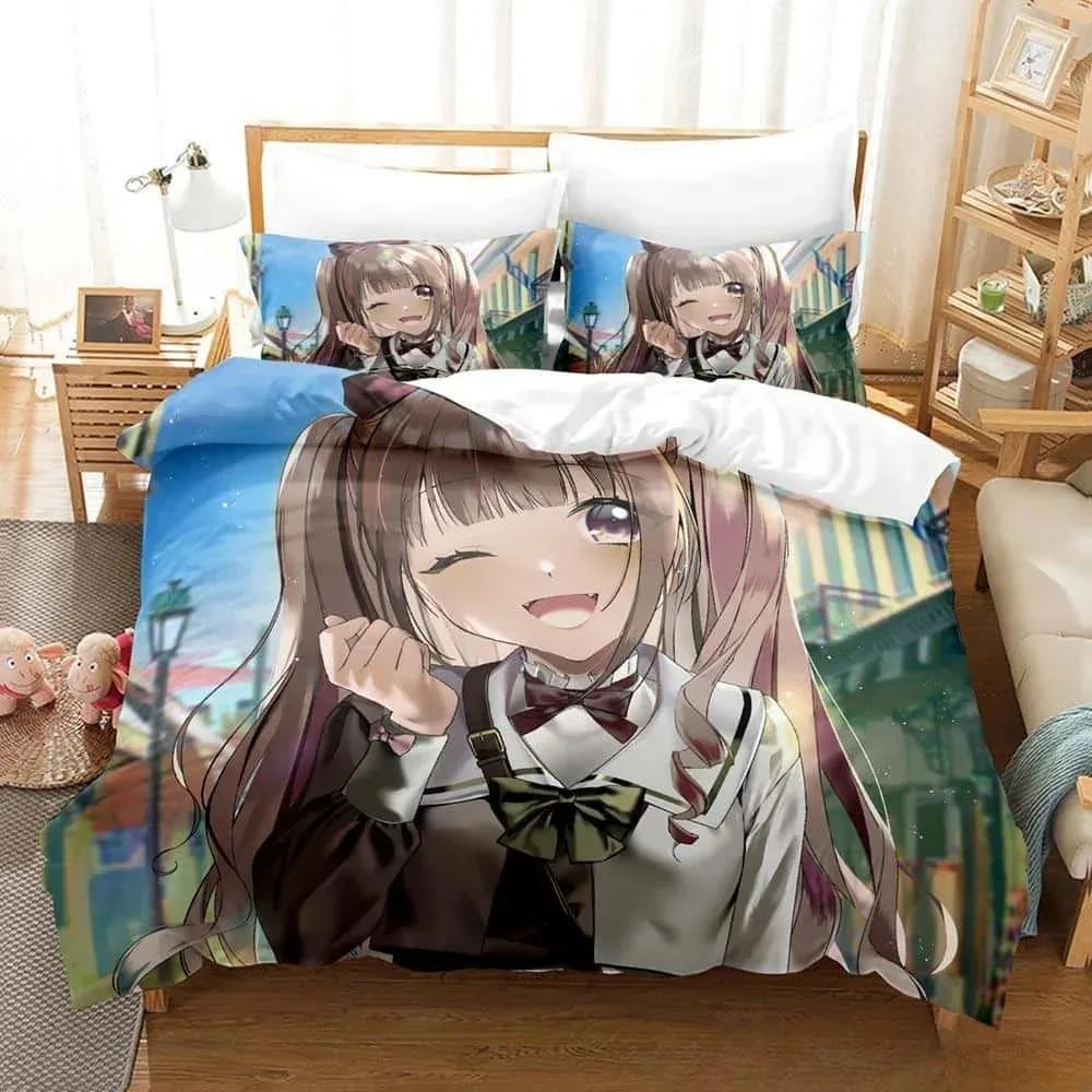 3D Print Anime D4Dj All Mix Comfortable Duvet Quilt Cover Pillowcase Bedding Set Children Bedroom Decoration Home Textile