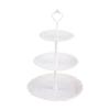 Durable Fruit and Dessert Organizer 3 Tiers Cake Display Stand Reusable Food Serving Tray Cakes Organizer for Home