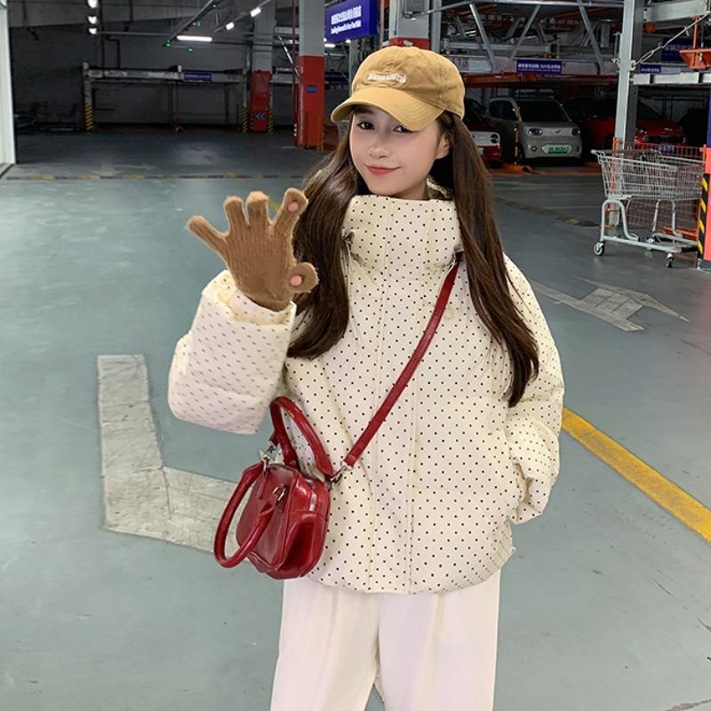 New autumn and winter short cotton clothes women's loose fashion stand-up collar thickened warm women's cotton-padded clothes jacket tide