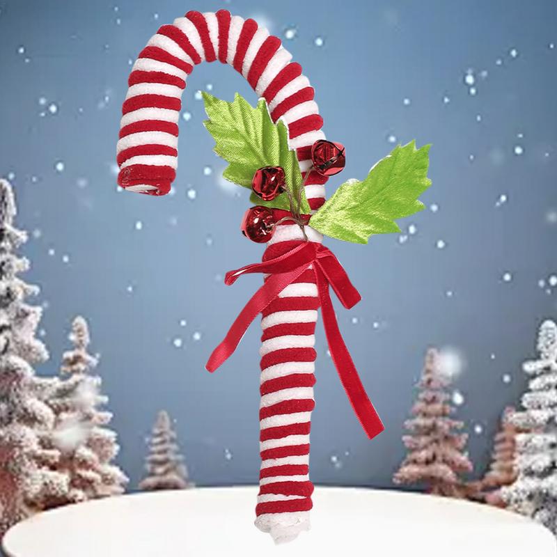 Candy Cane Decorations Indoor Christmas Festive Decoration Holiday Decor Pendant Ornament For Wall Office Mantel Wreath Study