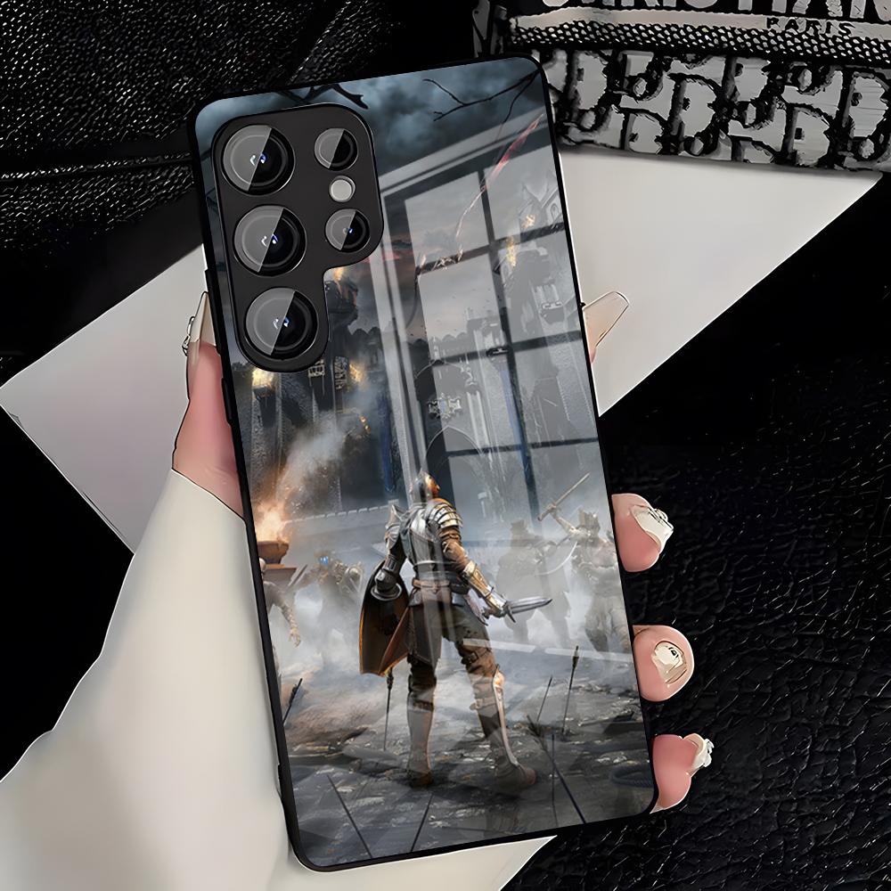 D-Dark S-Souls Game Phone Case For Samsung S26 S25 Plus S20 S20 Plus S22 Ultra S23 FE S21 Plus S21 Ultra Glass Cover