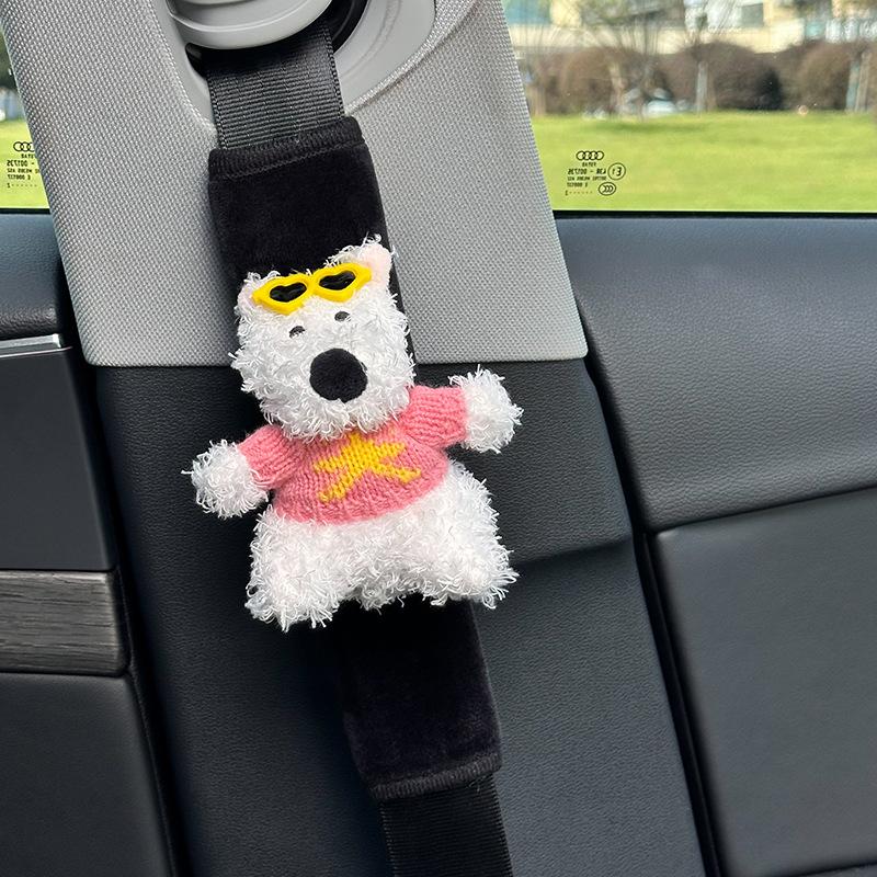 Car Seat Belt Shoulder Pads Cute Cartoon Car Neck Shoulder Pads Internet Celebrity Decoration Car Supplies