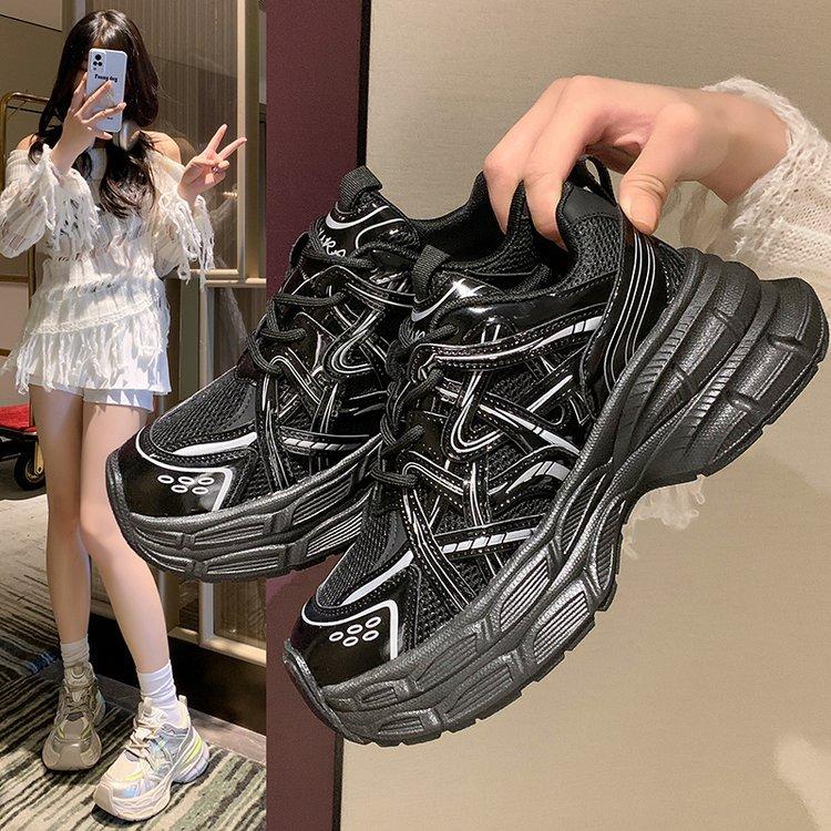 Zhou Yutong has the same Galaxy Trail~ retro silver dad shoes women's casual sports shoes 2025 autumn new models