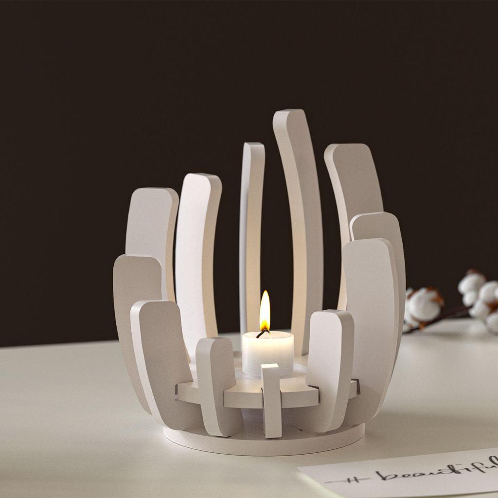 Poppy Patchwork Aroma Candle Holder Silicone Mold