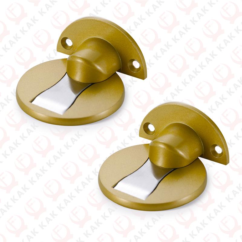 

KAK 2PCS Invisible Hidden Magnetic Door Stop Punch-free Strong Magnetic Door Stopper Anti-collision Wall Protector Hardware золотий