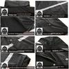 Custom Black High-Visibility Reflective Raincoat for Traffic and Road Admin, Trendy Split Set