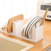 Multipurpose Dish Drainer Storage Rack Portable Dish Drying Stand with Adjustable Feet for Kitchen Organization