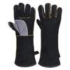 Mănuși Extreme Rezistente la Foc și Căldură, Piele cu Cusături din Kevlar, Perfecte pentru Șemineu, Aragaz, Cuptor, Grătar, Sudură