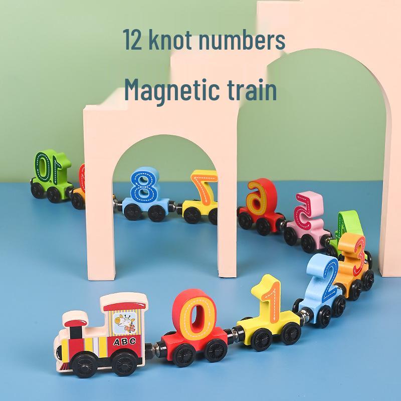 

Magnetic Wooden Number Train Toy Set for Early Childhood Education
