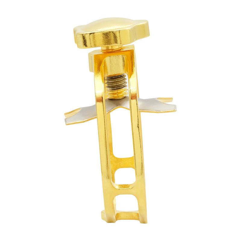 Alto Saxophone Mouthpiece Clamp Kit Metal Mouthpiece Bare Copper Hollow Clip Protective Cap Musical