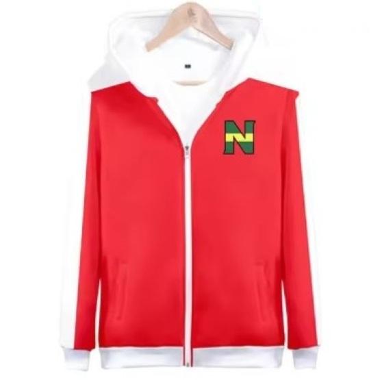 Captain Tsubasa Atom Hutton Fußball Fußballjacke Sweatshirt Zip-Hoodies Trikot Japan Cartoon Animation Druck Schnelltrocknend Vintage Langarm Uniform