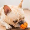 Haustier Kauspielzeug Simulierte Basketballform Bissfest Zähne Reinigen Hundespielzeug Interaktiv Weicher Ton Langeweile Linderung Haustierspielzeug