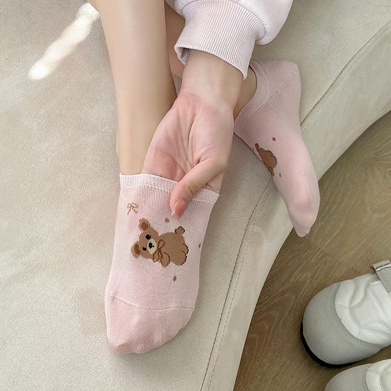 Female Summer Thin New Lovely Sweet All-go Breathable Invisible Student Boat Socks