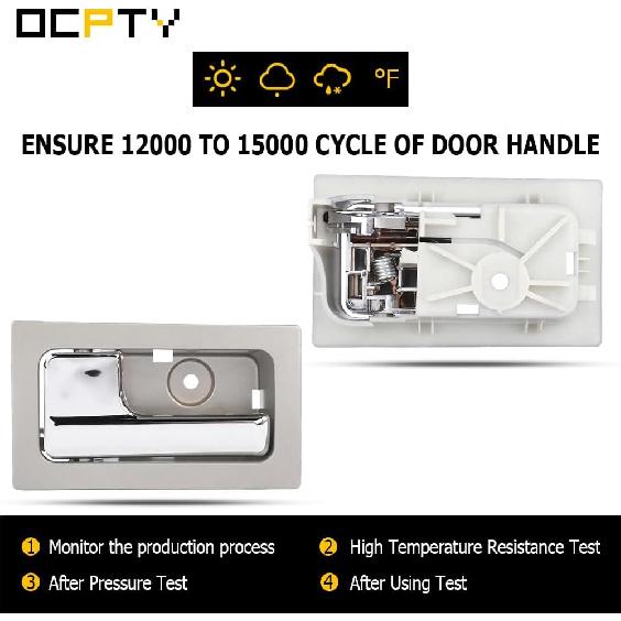 OCPTY Passenger Right Driver Left Interior Door Handle Replacement fit 2009-2014 for Ford F-150 Chrome 222163604233 9L3Z-1522601-CB 9L3Z1522601CB