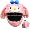 Motorcycle Plush Helmet Cover - Three-Eye Elk, Pumpkin, Rabbit Balaclava
