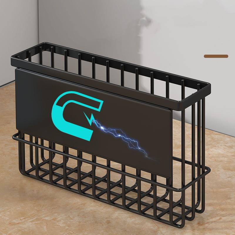 Multi-function Magnetic Fridge Storage Rack Magnetic Paper Towel Holder Household Wall Hanging Basket Kitchen Organizer Shelf