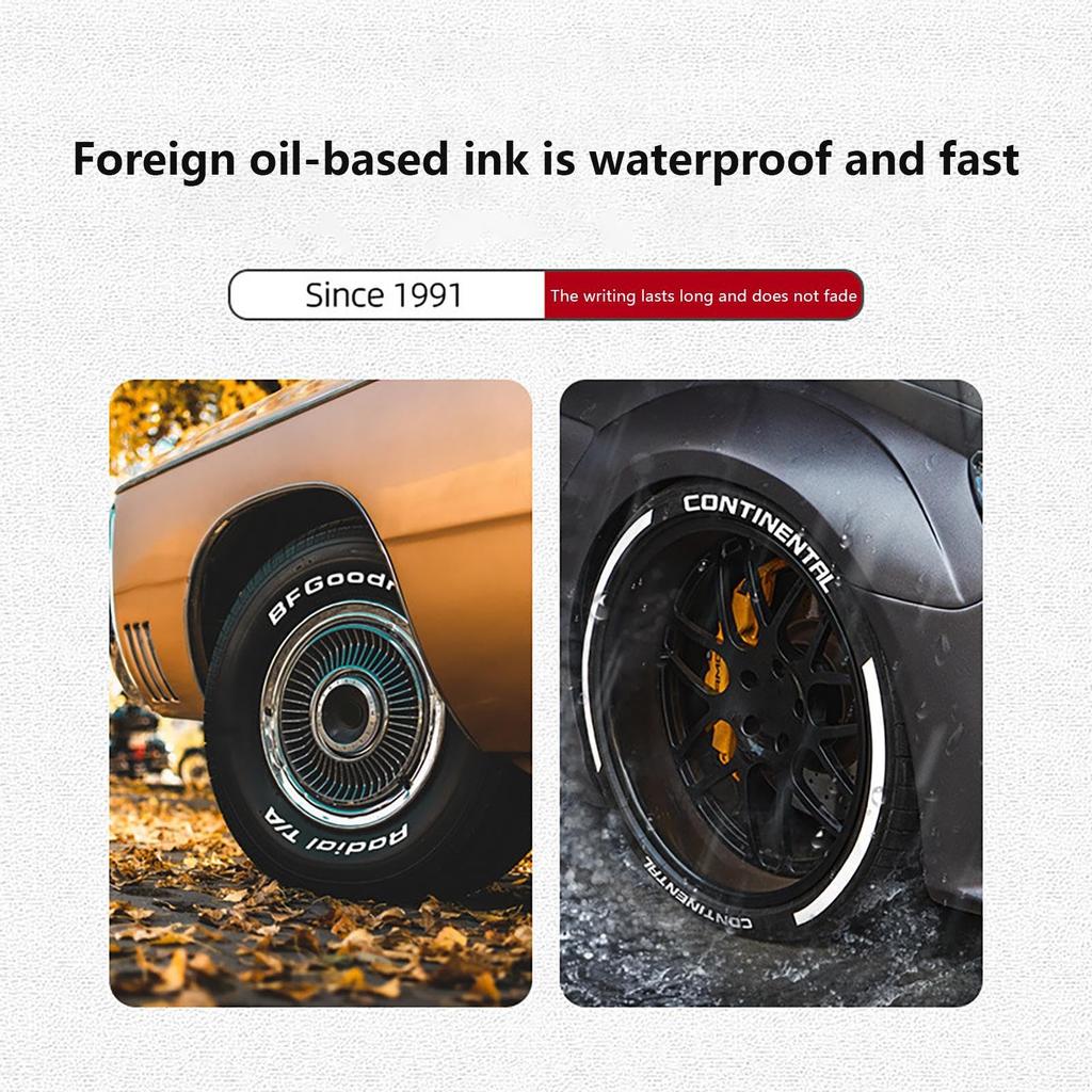 Tire Marker Pen Art Marker White Marker Pen White Letter Tire Pen Set