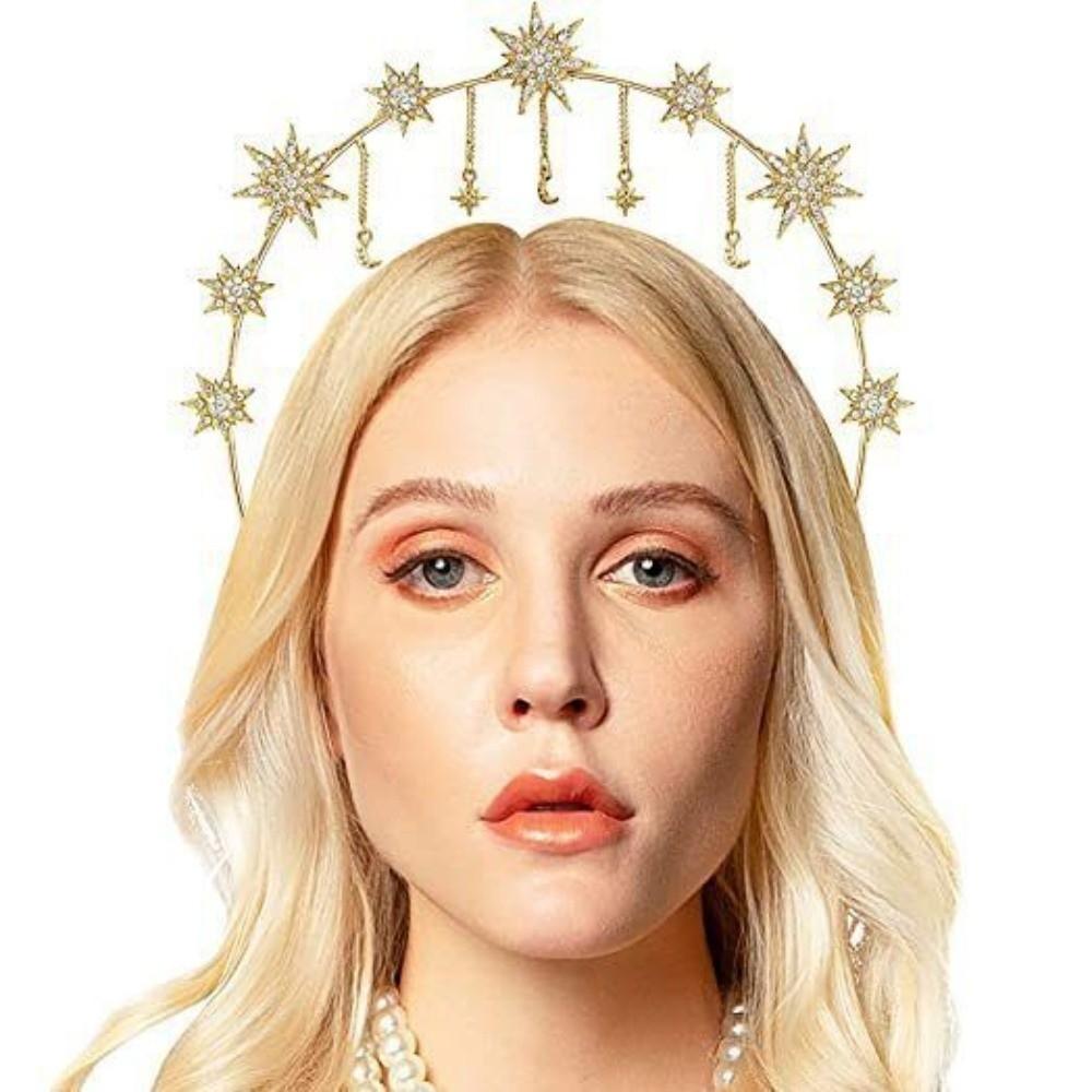 Gothic Glory Sun Crown Lolita Renaissance Cosplay Headband Gorgeous Spiked Headpiece  Cosplay Event