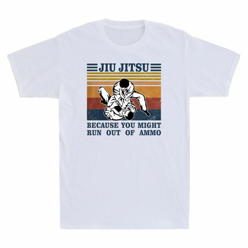 Jiu Jitsu Because You Might Run Out Of Ammo Vintage Gift Men's Cotton T-Shirt Unisex T-Shirt