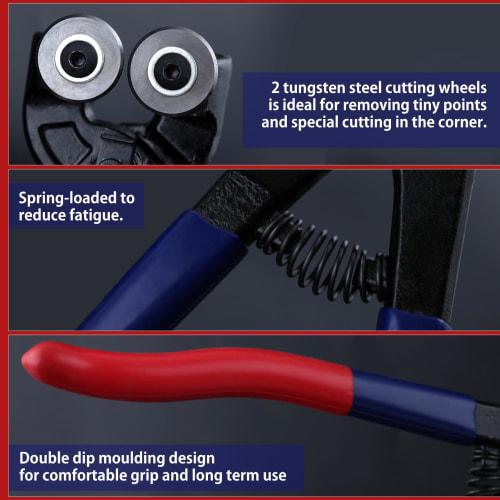 GOLD DEER 8-inch Tile Nippers, Tile Cutter, Tile Biting Tool, Glass Tile Nippers, Glass Cutter, Tile Pliers, Tile Side Nippers, Mosaic Tile Biting Too