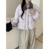 Womens Oversized Turn-Down Collar Cotton Coat 2025 Winter Casual Commute Warm Jacket