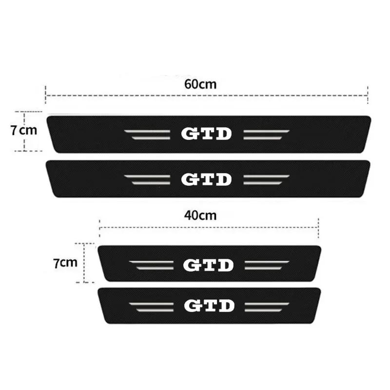 2026 Hot Sticker Car Threshold Door Sill Protective Sticker for Volkswagen VW GTD Tiguan Passat B7 B6 Golf 3 4 5 6 7 8 Trunk Bum